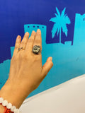 Money Attraction Pyrite Ring