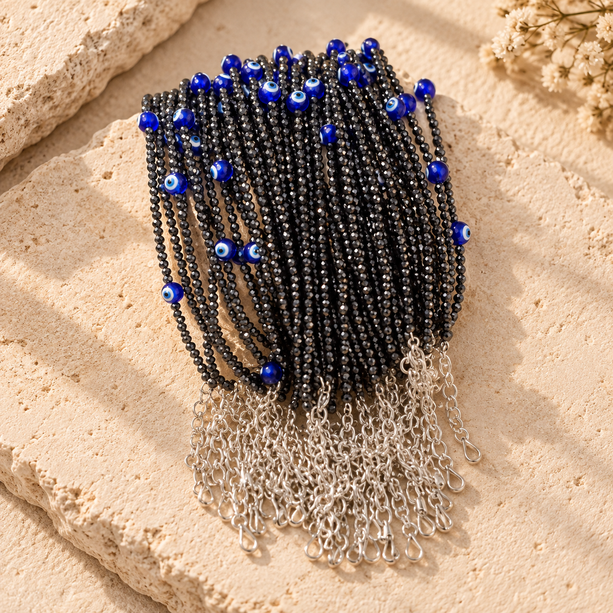 🖤 Black Tourmaline Anklet (1 pc)